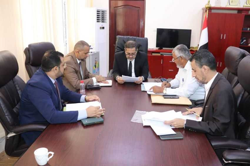 وزير العدل خلال الاجتماع