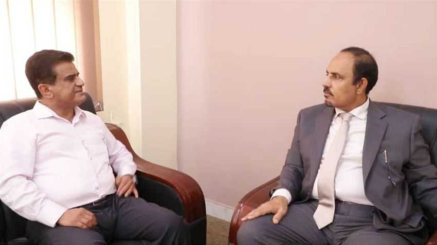لقاء وزير النفط مع محافظ حضرموت