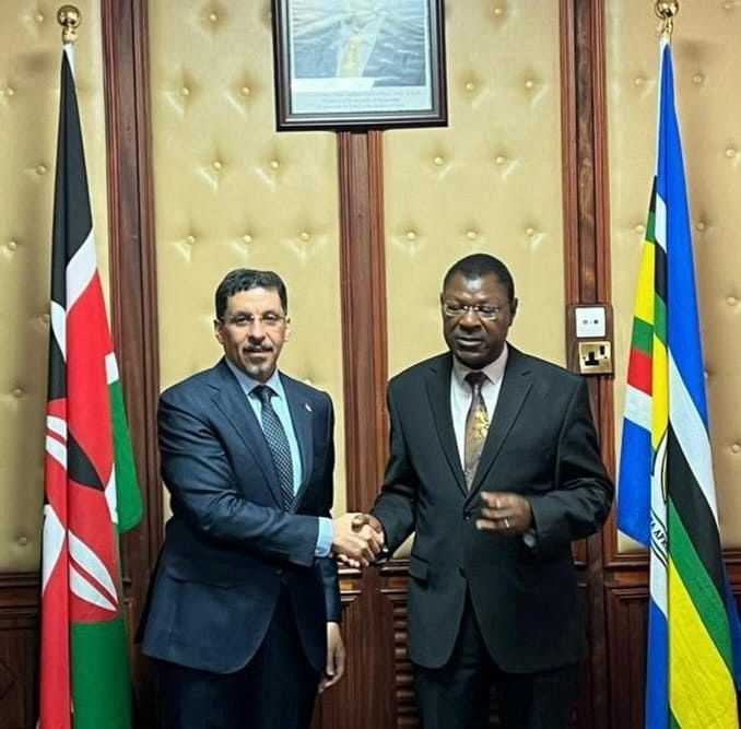 استقبال رئيس البرلمان الكيني  لوزير خارجية بلادنا