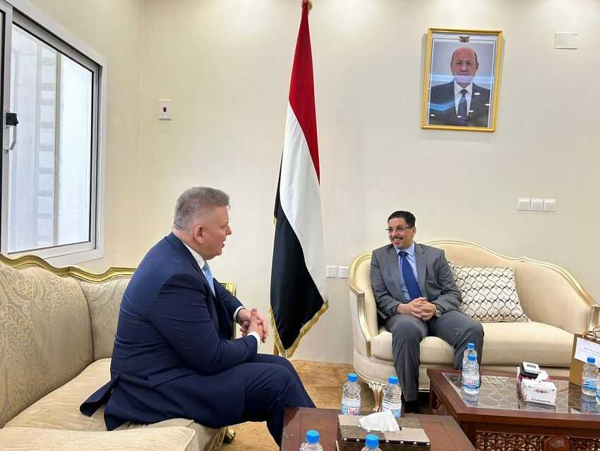 لقاء وزير الخارجية مع السفير البولندي