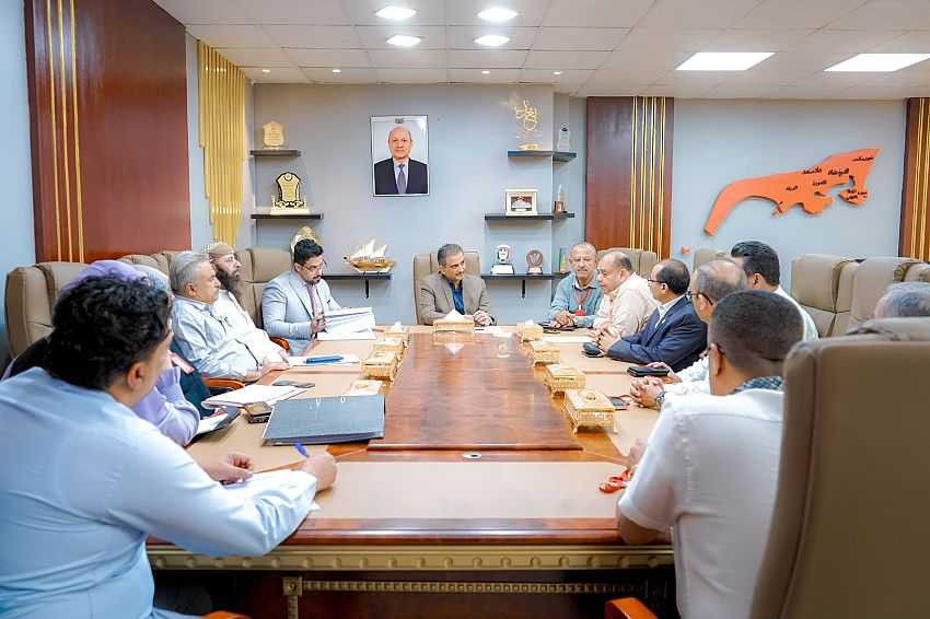 لقاء وزير الدولة محافظ عدن مع رئيس مجلس إدارة صندوق تنمية المهارات