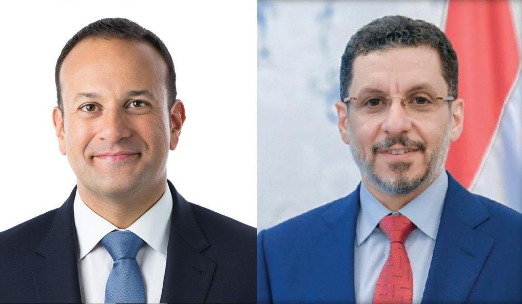 رئيس الوزراء مع نظيره الايرلندي
