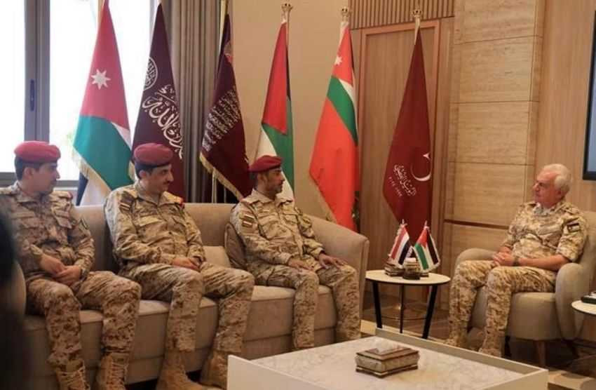 لقاء رئيس الأركان مع نظيره الأردني