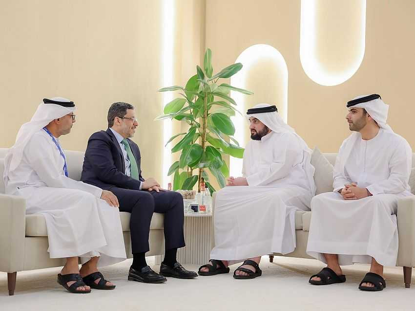مشاركة رئيس الوزراء على هامش زيارته للإمارات في منتدى الإعلام العربي بدبي ولقائه النائب الثاني لحاكم دبي