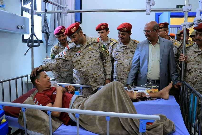زيارة رئيس هيئة الأركان التفقدية لأوضاع الجرحى