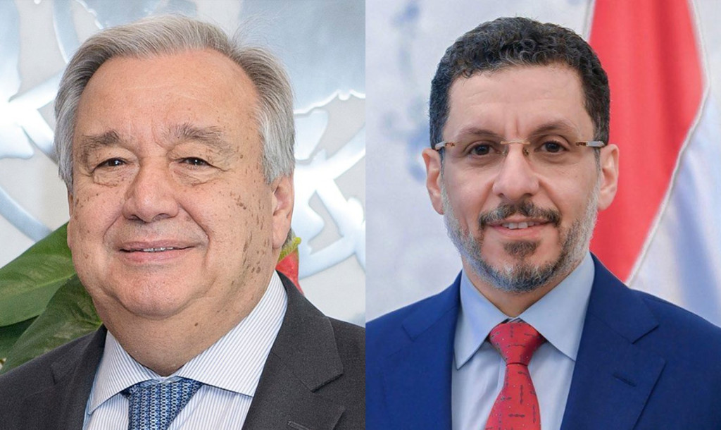رئيس الوزراء مع أمين عام الأمم المتحدة