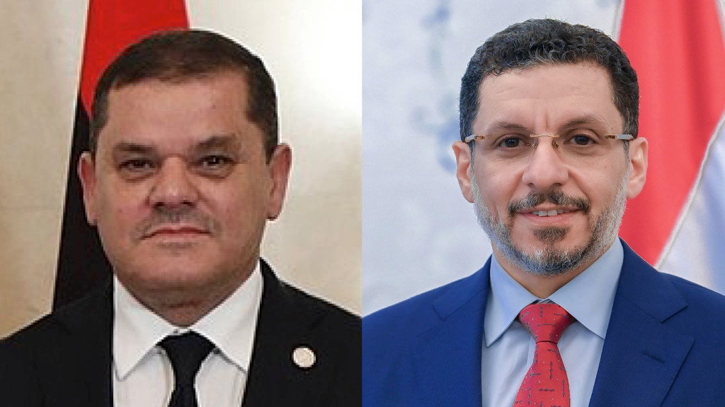 رئيس الوزراء مع رئيس حكومة الوحدة الوطنية الليبية