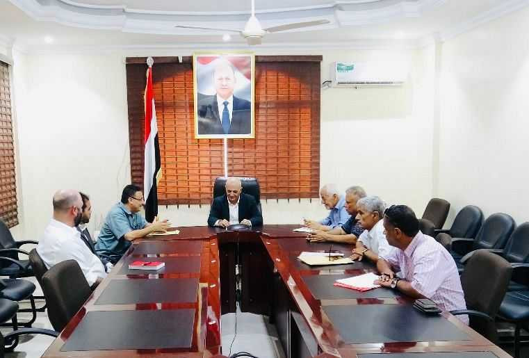 لقاء وزير المياه مع مدير مكتب بعثة اللجنة الدولية للصليب الأحمر