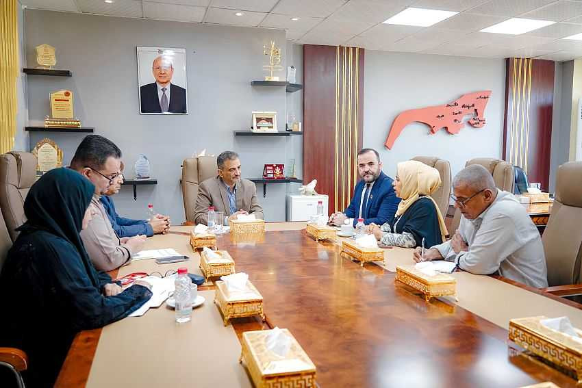 لقاء وزير الدولة محافظ عدن مع الرئيس الجديد لبعثة منظمة الهجرة الدولية في اليمن