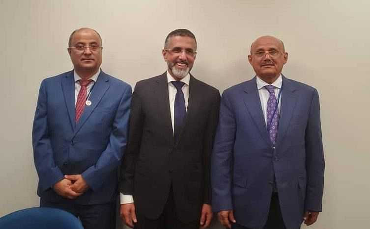 اجتماع وزير المالية ومحافظ البنك المركزي مع رئيس صندوق النقد العربي