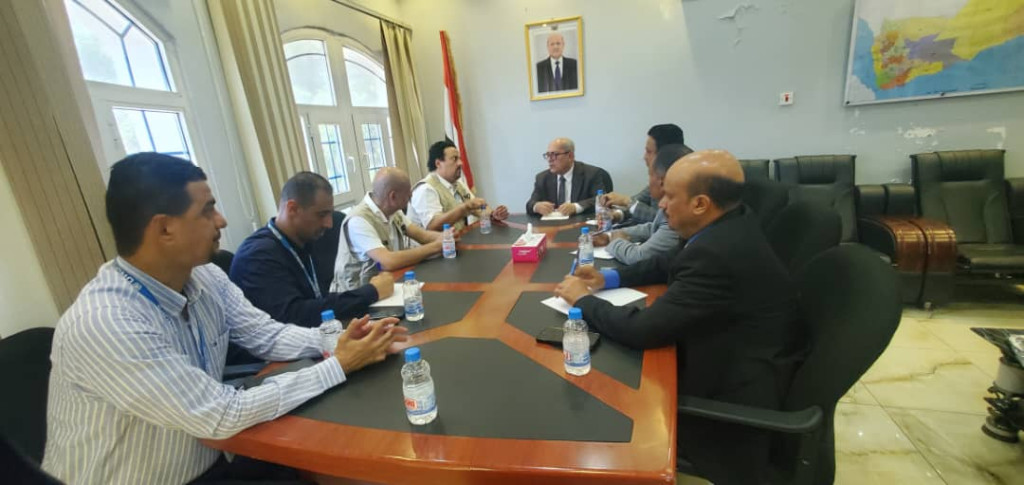 الوزير الأغبري يبحث مع اليونبس المشاريع والبرامج التنموية للسلطات المحلية