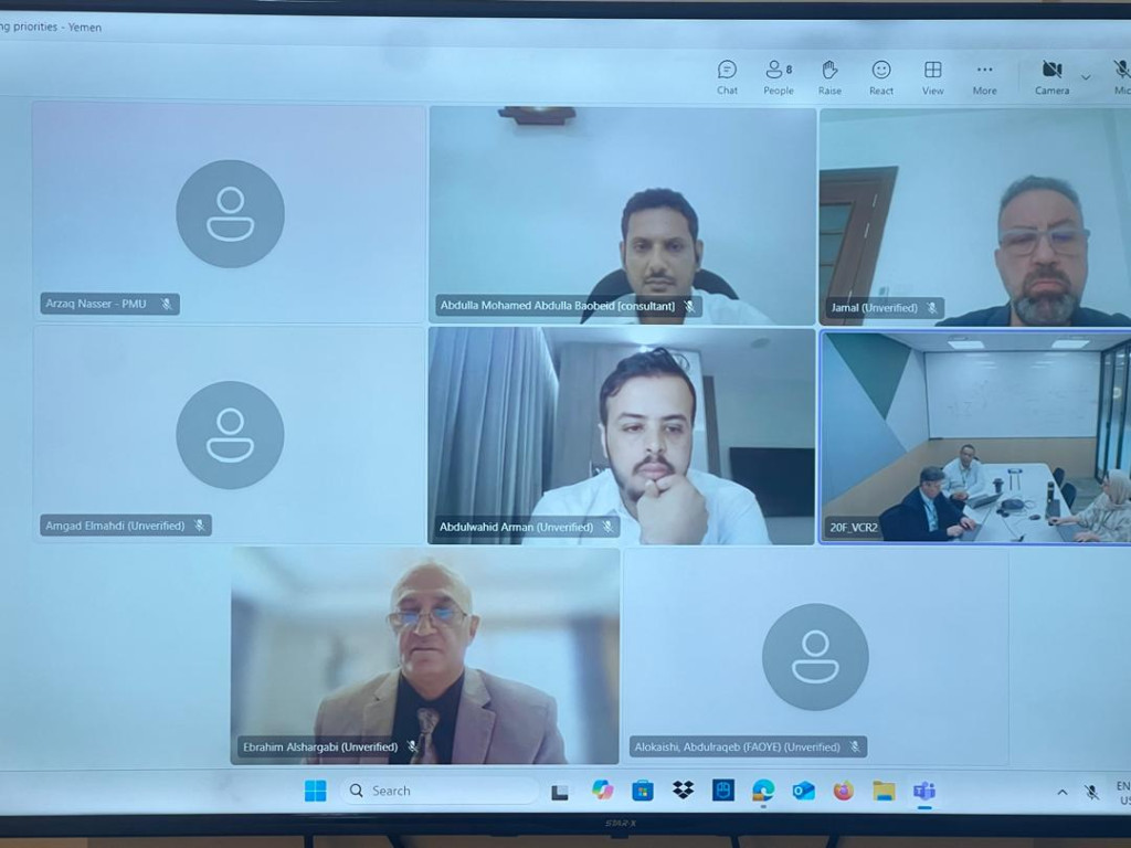 وزير المياه والبيئة يبحث مع صندوق المناخ الأخضر أولويات اليمن في مواجهة التغير المناخي