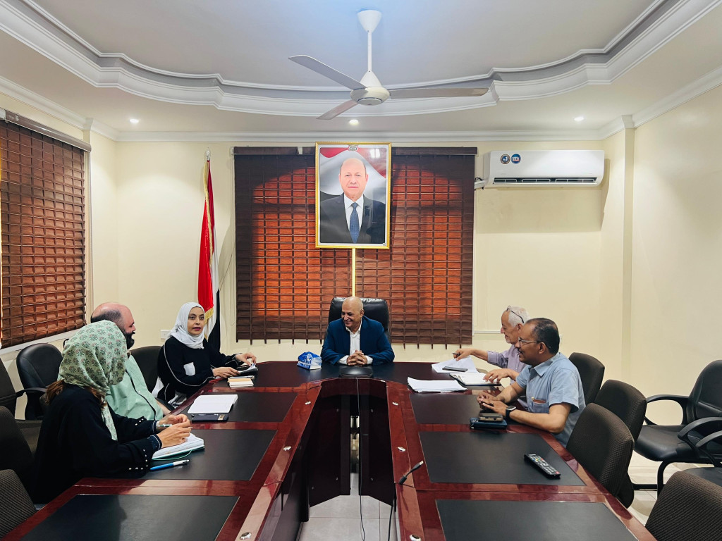 الشرجبي يناقش مع وفد الصليب الأحمر الدولي التحضيرات لورشة تطوير قطاع المياه في عدن