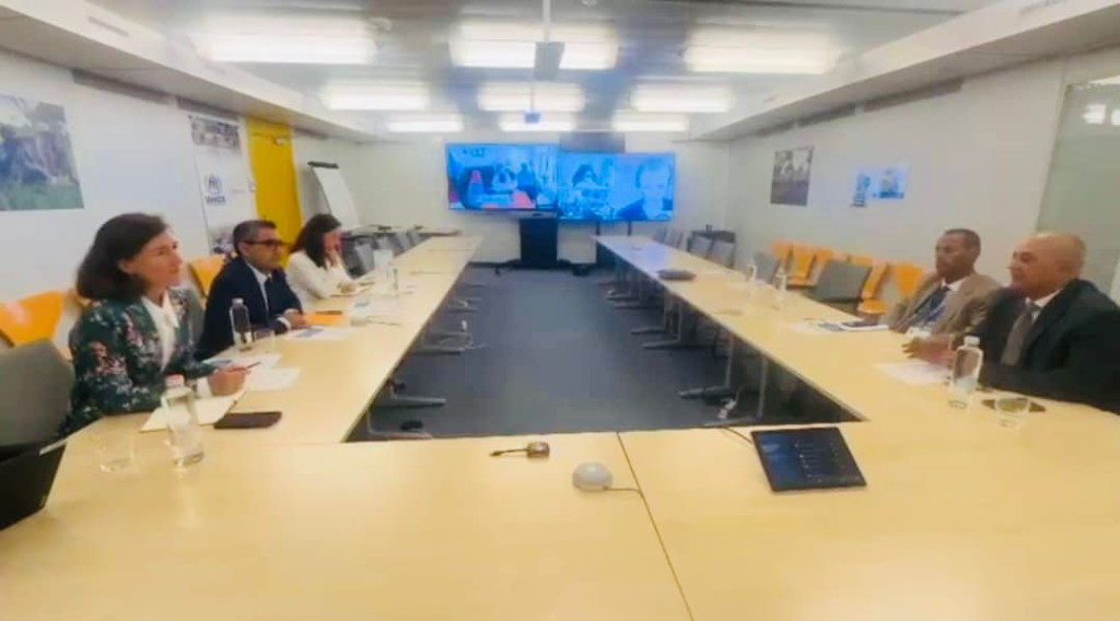 وزير المياه يشارك في الجلسات التفاوضية للدورة الخامسة للبلاستيك ويبحث مع مفوضية اللاجئين مواجهة آثار التغيرات المناخية