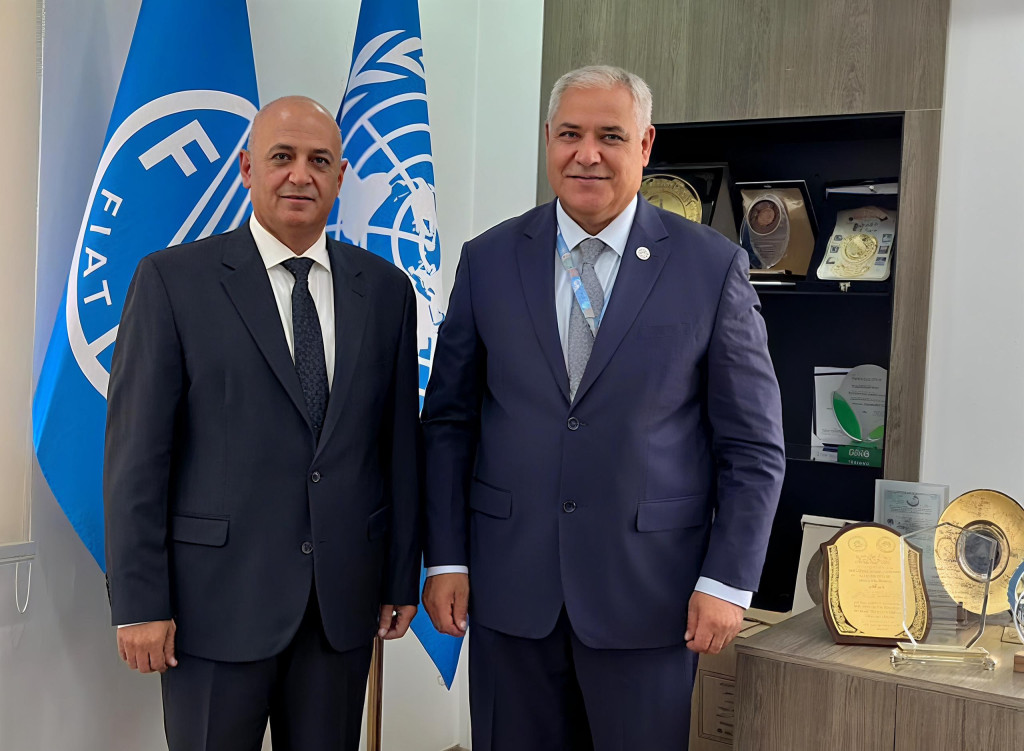 وزير المياه والبيئة يبحث مع منظمة (الفاو) تعزيز التعاون الثنائي