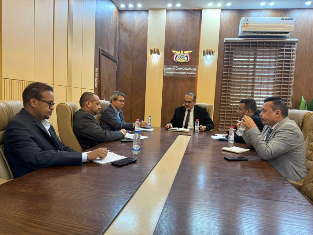 وزير الصحة يبحث مع نائب ممثل اليونيسيف سبل تعزيز التعاون في المجال الصحي