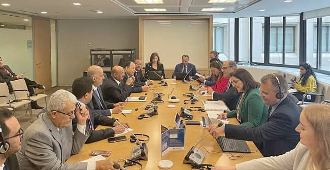 محافظ البنك المركزي ووزير المالية يلتقيان مدير إدارة الشرق الأوسط في صندوق النقد الدولي